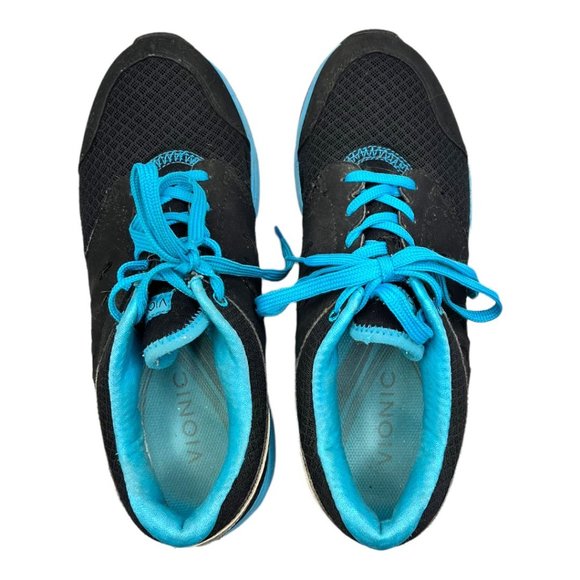 Vionic Venture Black Blue Walking Athletic Sneaker EUC Size 8.5 - Picture 8 of 11
